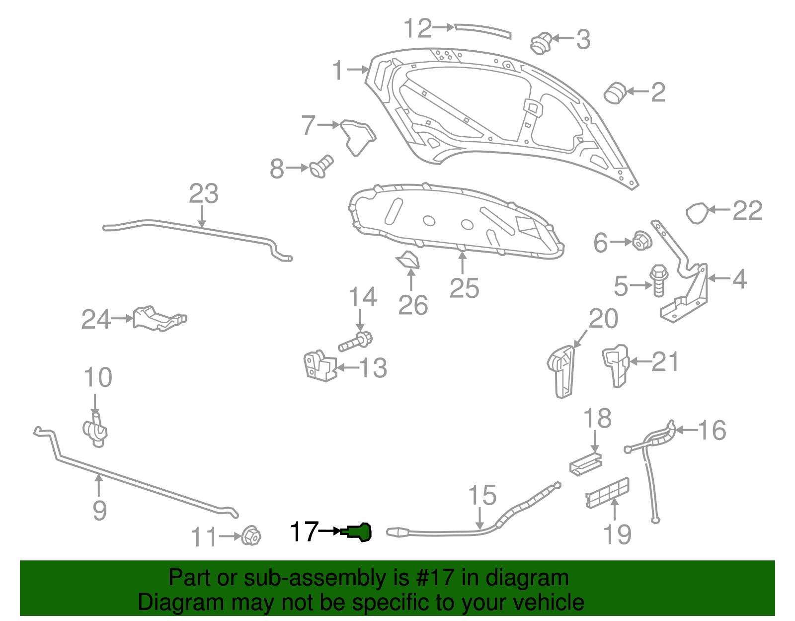 Release Cable Grommet - Volkswagen (1K0-823-591-B)