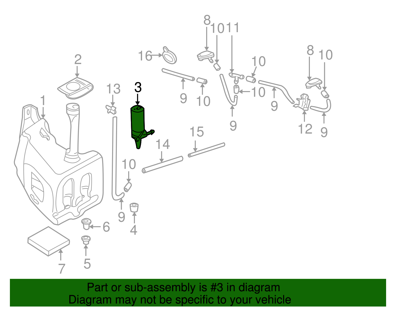 Pump - Volkswagen (1H6-955-651)