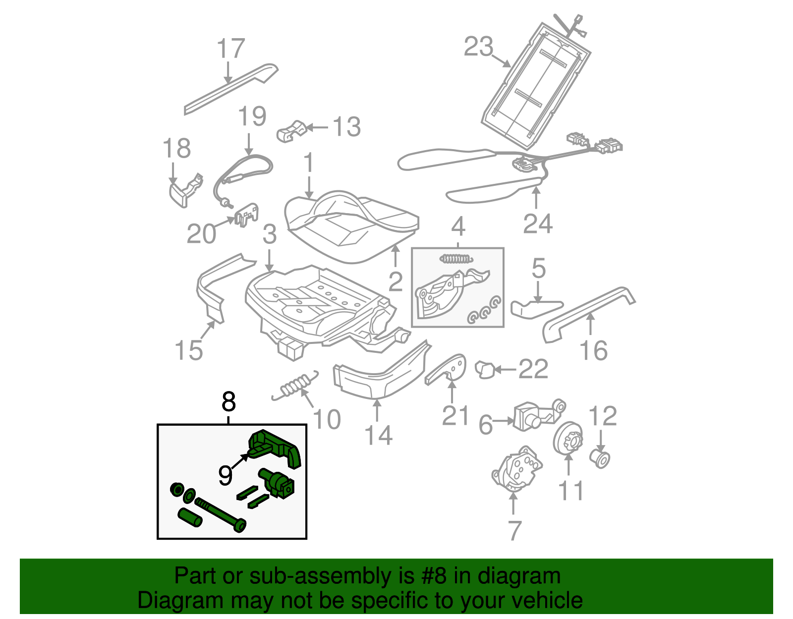 Front Guide - Volkswagen (1J0-881-613-B)