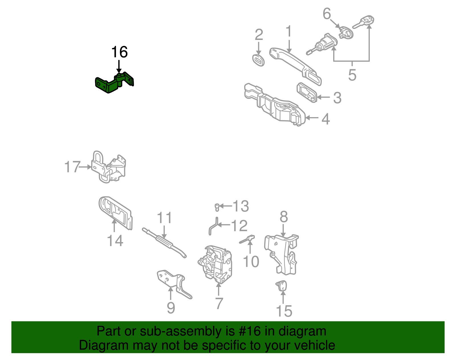 Upper Hinge - Volkswagen (6E0-831-401-C)