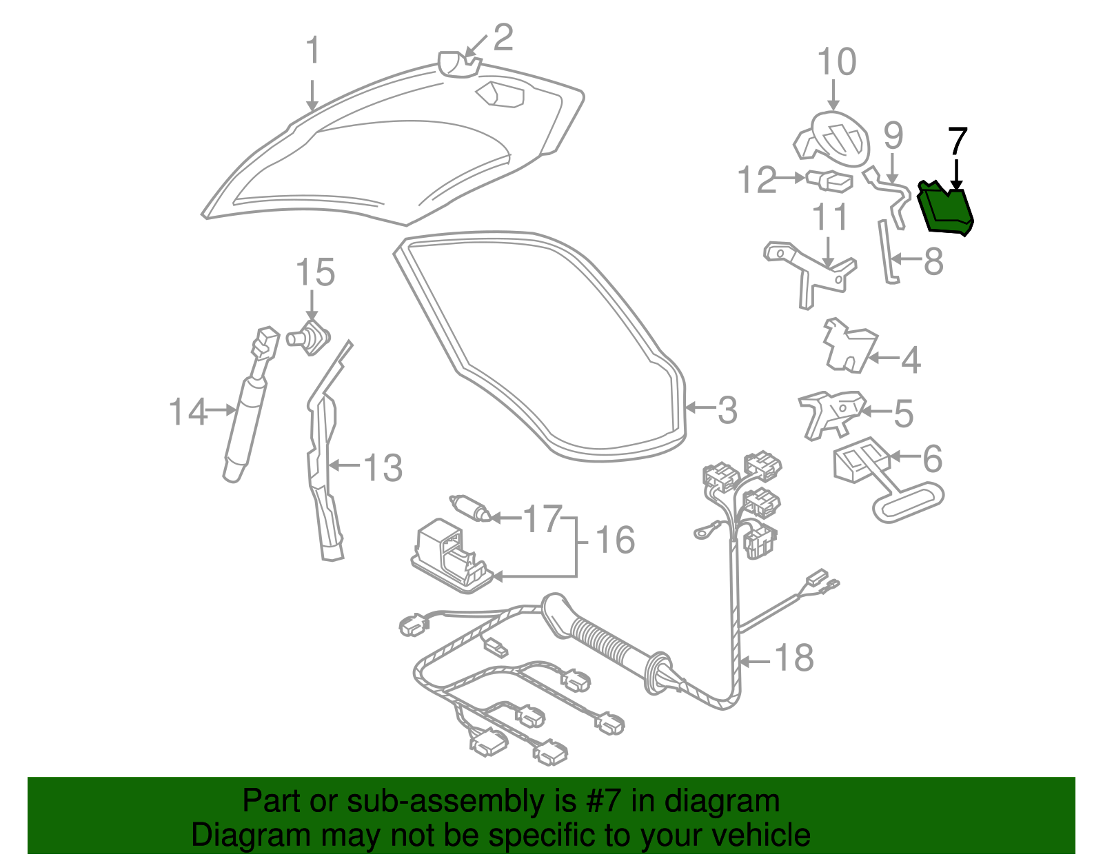 Trunk Lock Actuator Motor - Volkswagen (7L6-959-781)