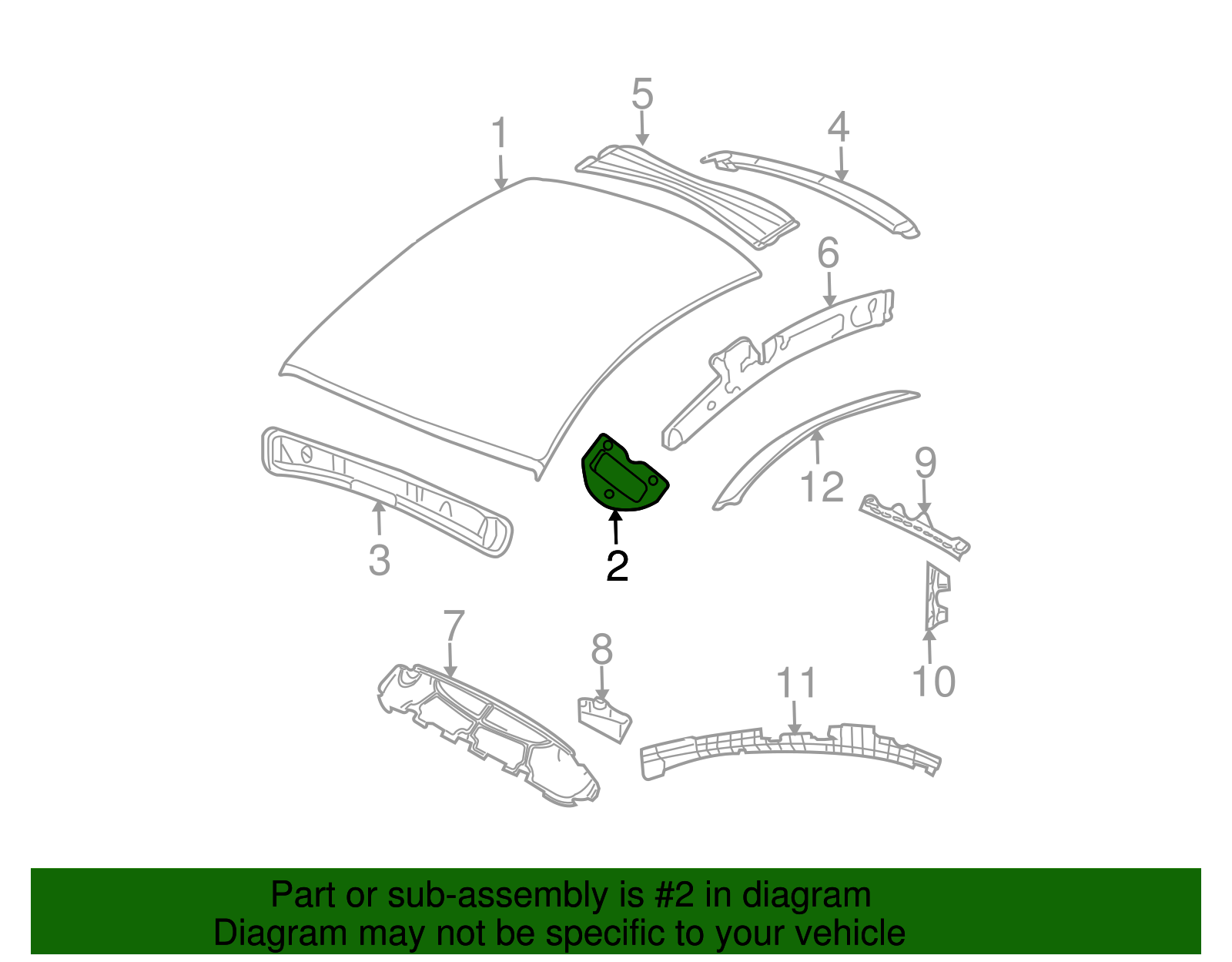 Roof Panel Base Plate - Volkswagen (1T0-817-543)