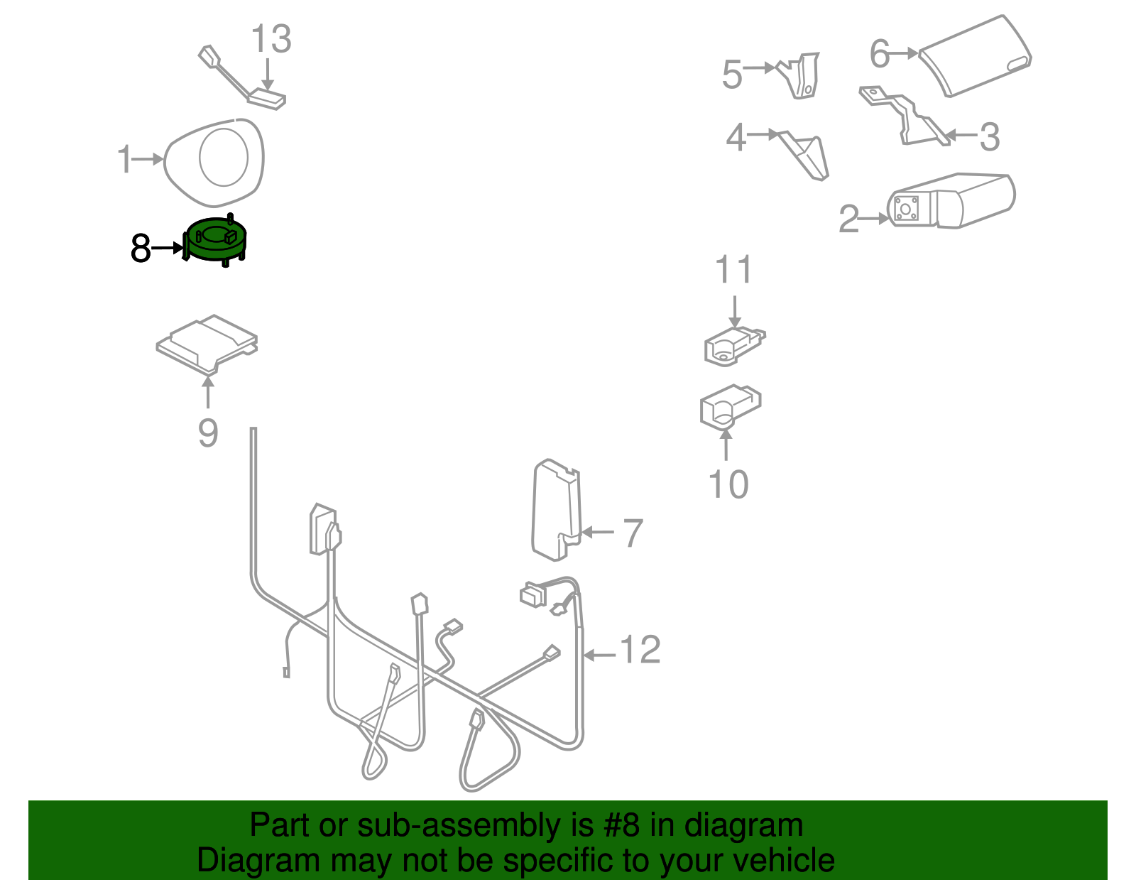 Clock Spring - Volkswagen (1J0-959-653-C)