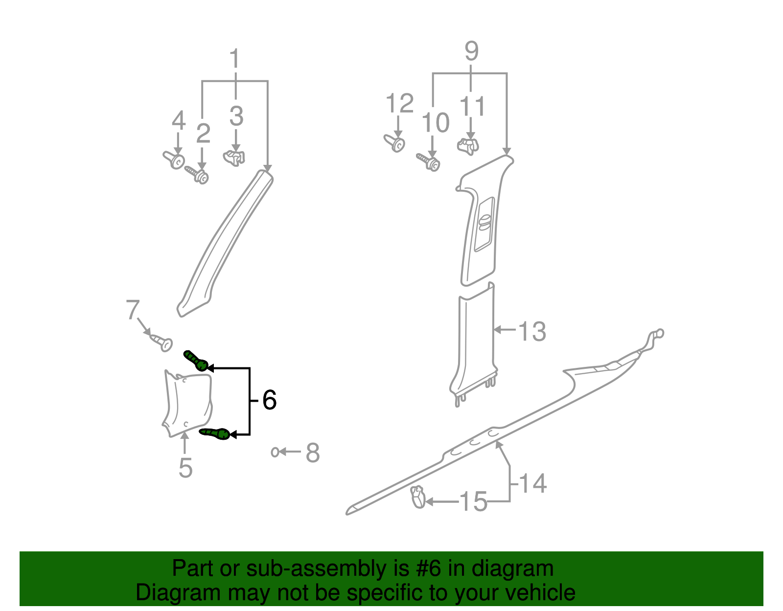 Kick Panel Trim Screw - Volkswagen (N-907-321-02)