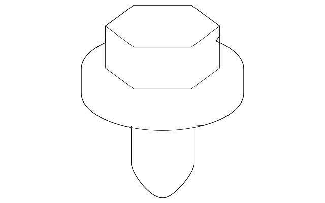 Bumper Cover Nut - Volkswagen (N-907-088-03)