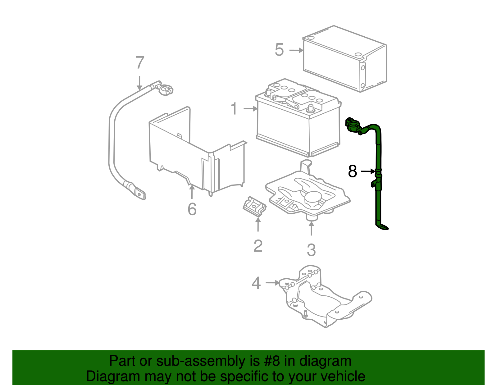 Negative Cable - Volkswagen (1C0-971-235-A)