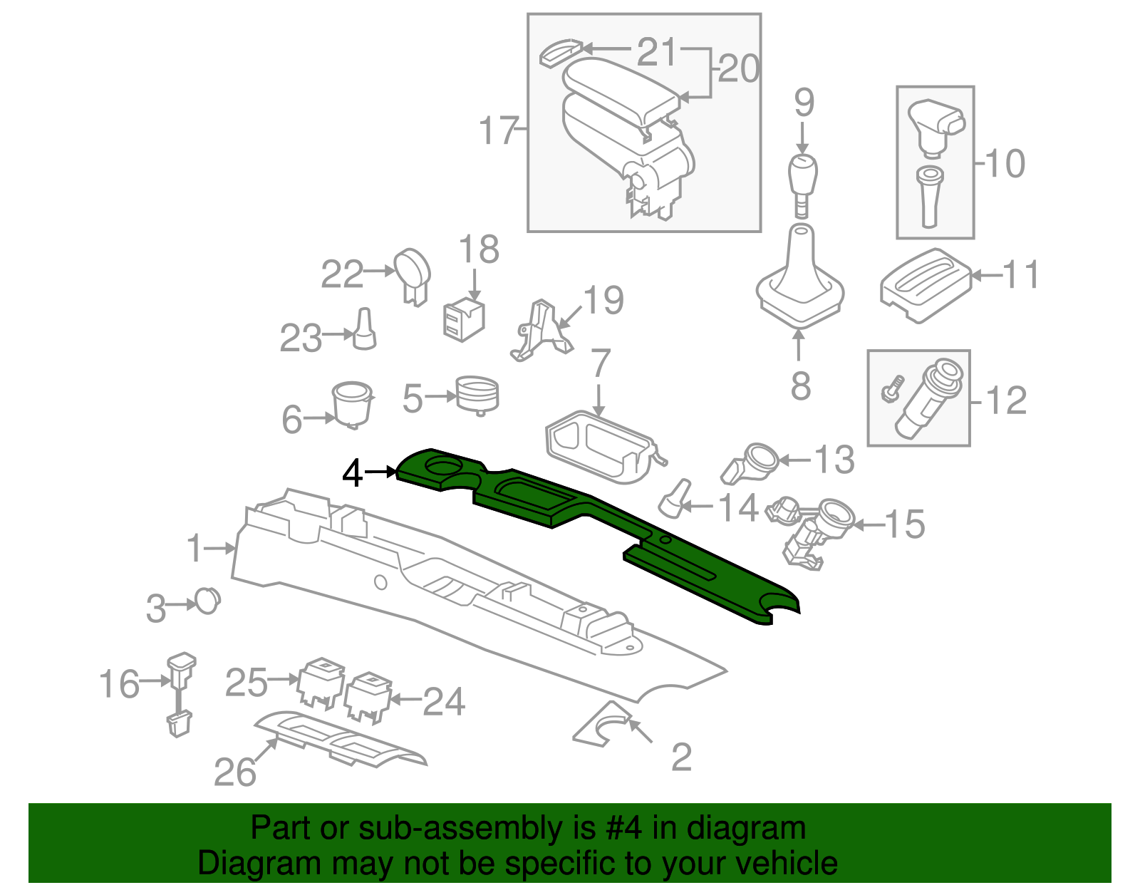 Trim Plate - Volkswagen (1C0-864-364-AA-08H)