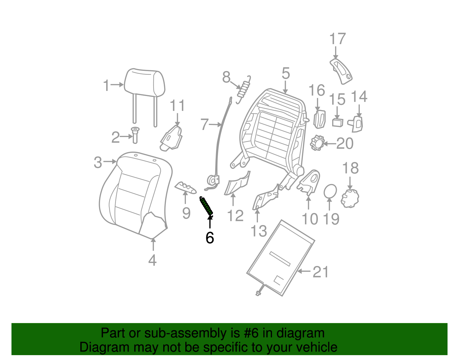 Tension Spring - Volkswagen (1J0-881-497)