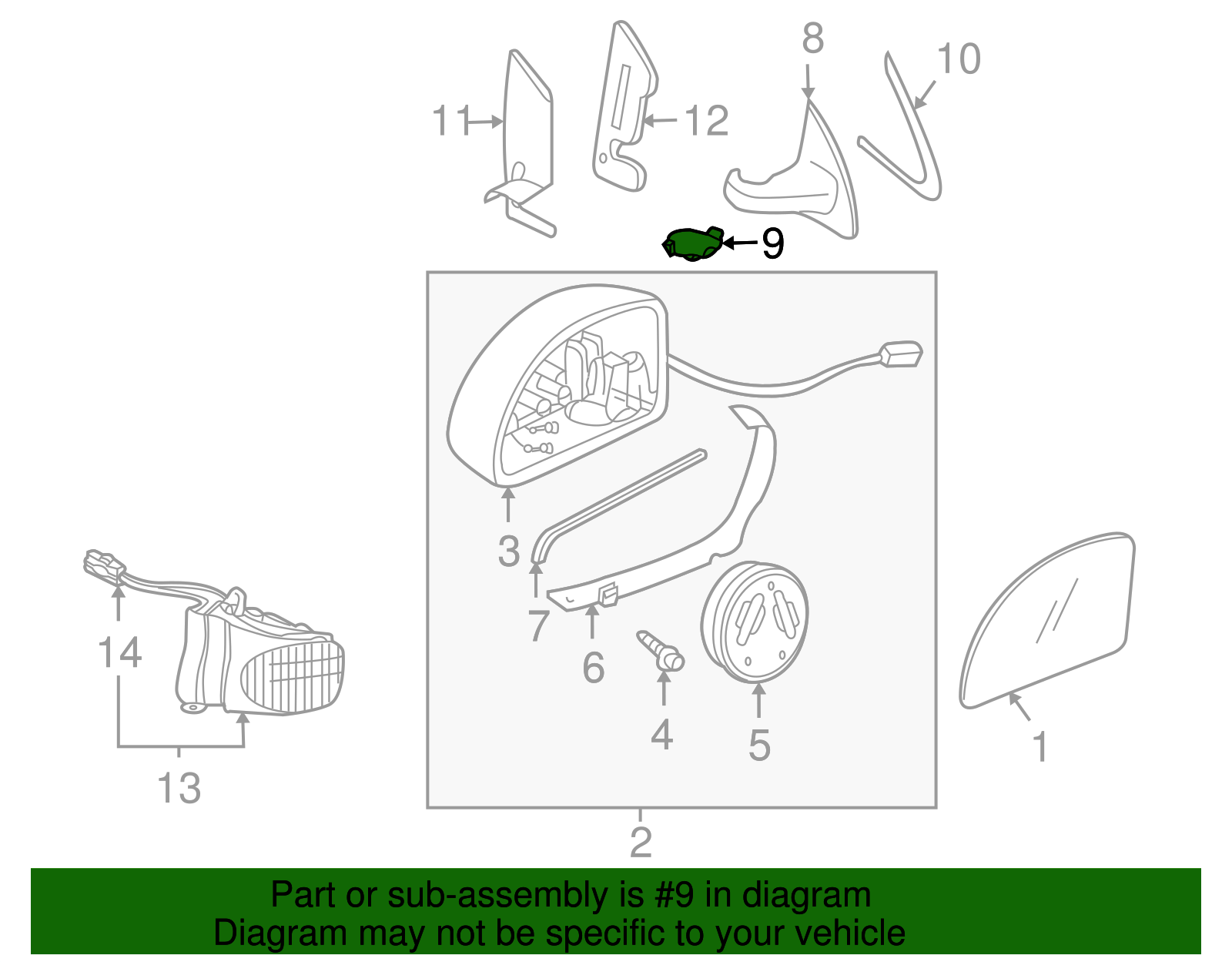 Hinge Cover Cover - Volkswagen (1C0-857-987-01C)