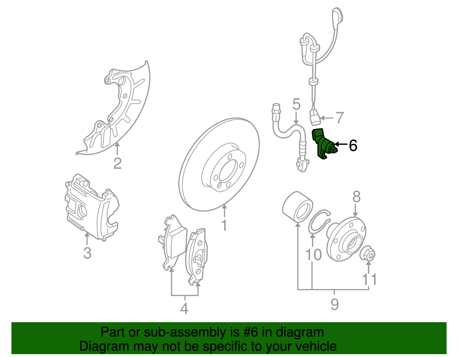 Speed Sensor - Volkswagen (1J0-927-803)