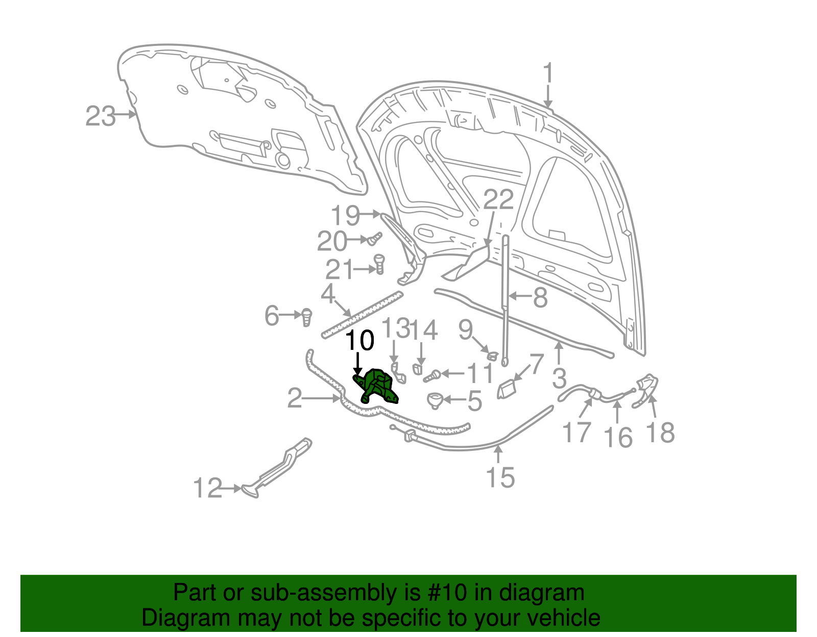 Lock - Volkswagen (3B0-823-509-T)