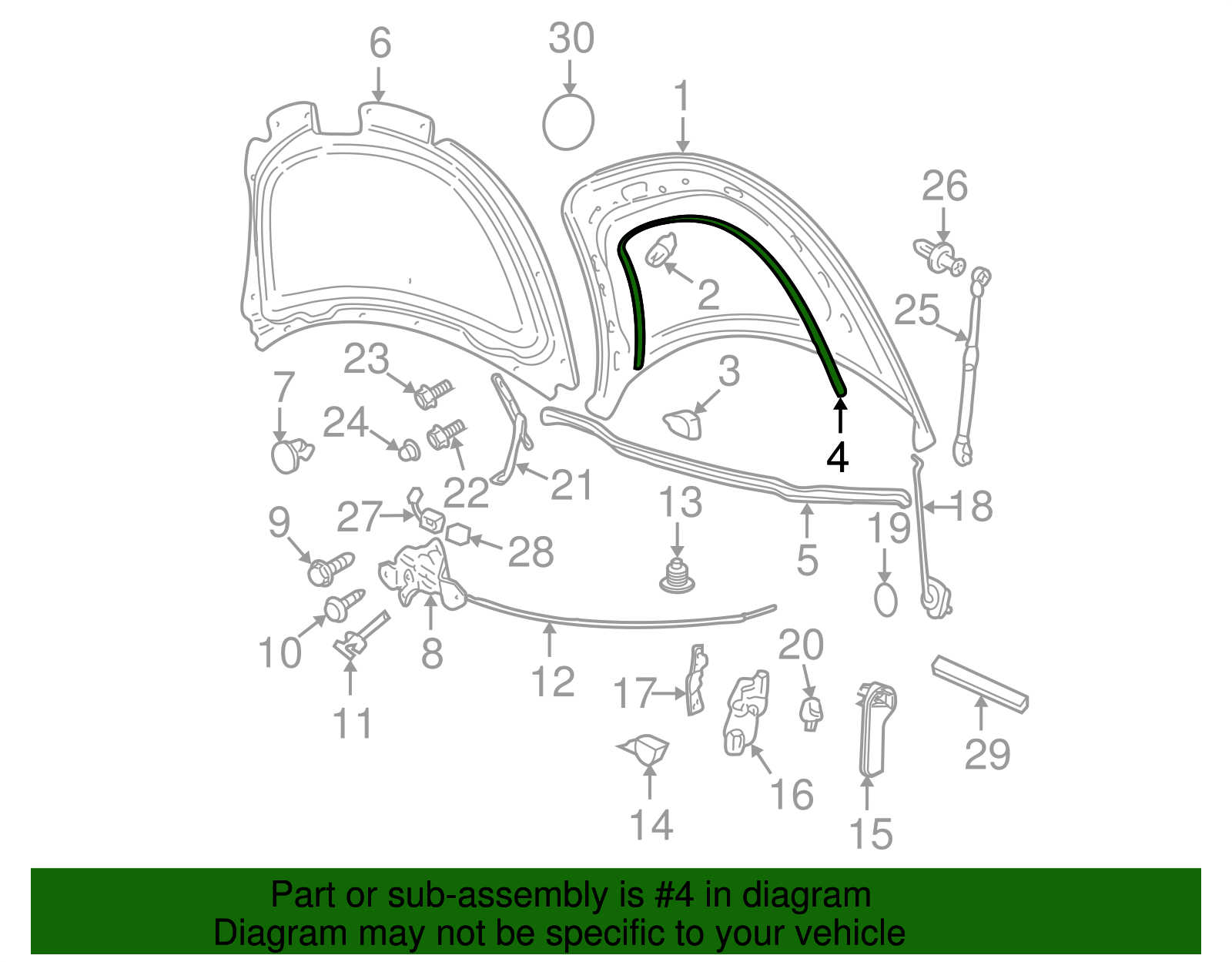 Front Seal - Volkswagen (1C0-823-707-A)