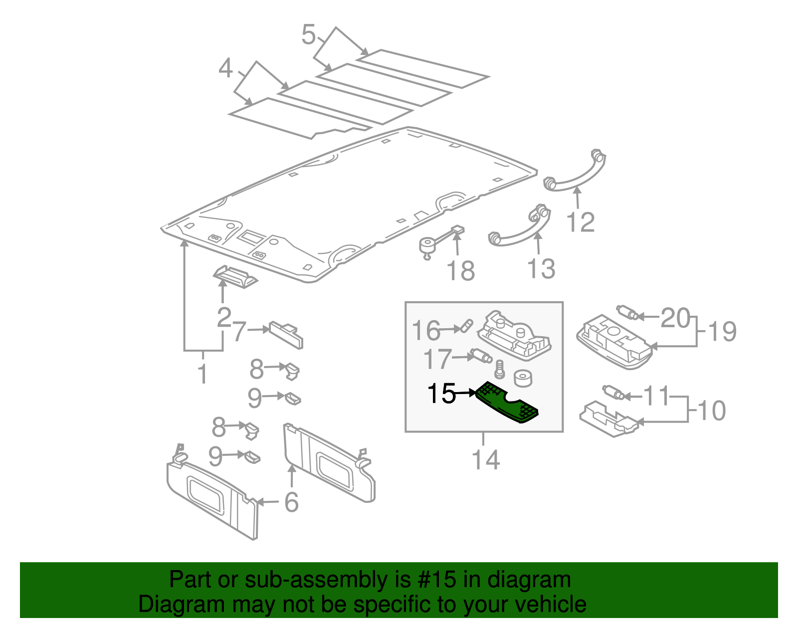 Lens - Volkswagen (3B0-947-125-A)