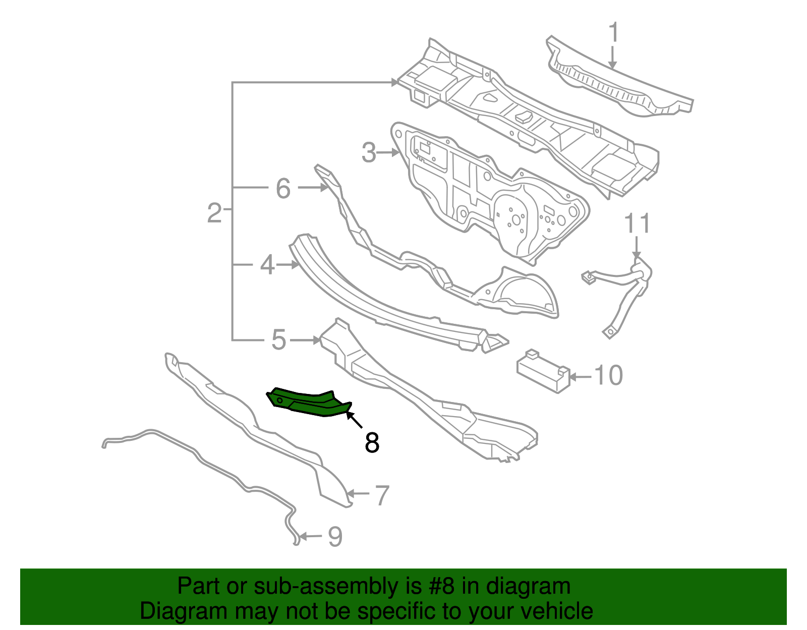 End Plate Support - Volkswagen (1C0-805-495-E)