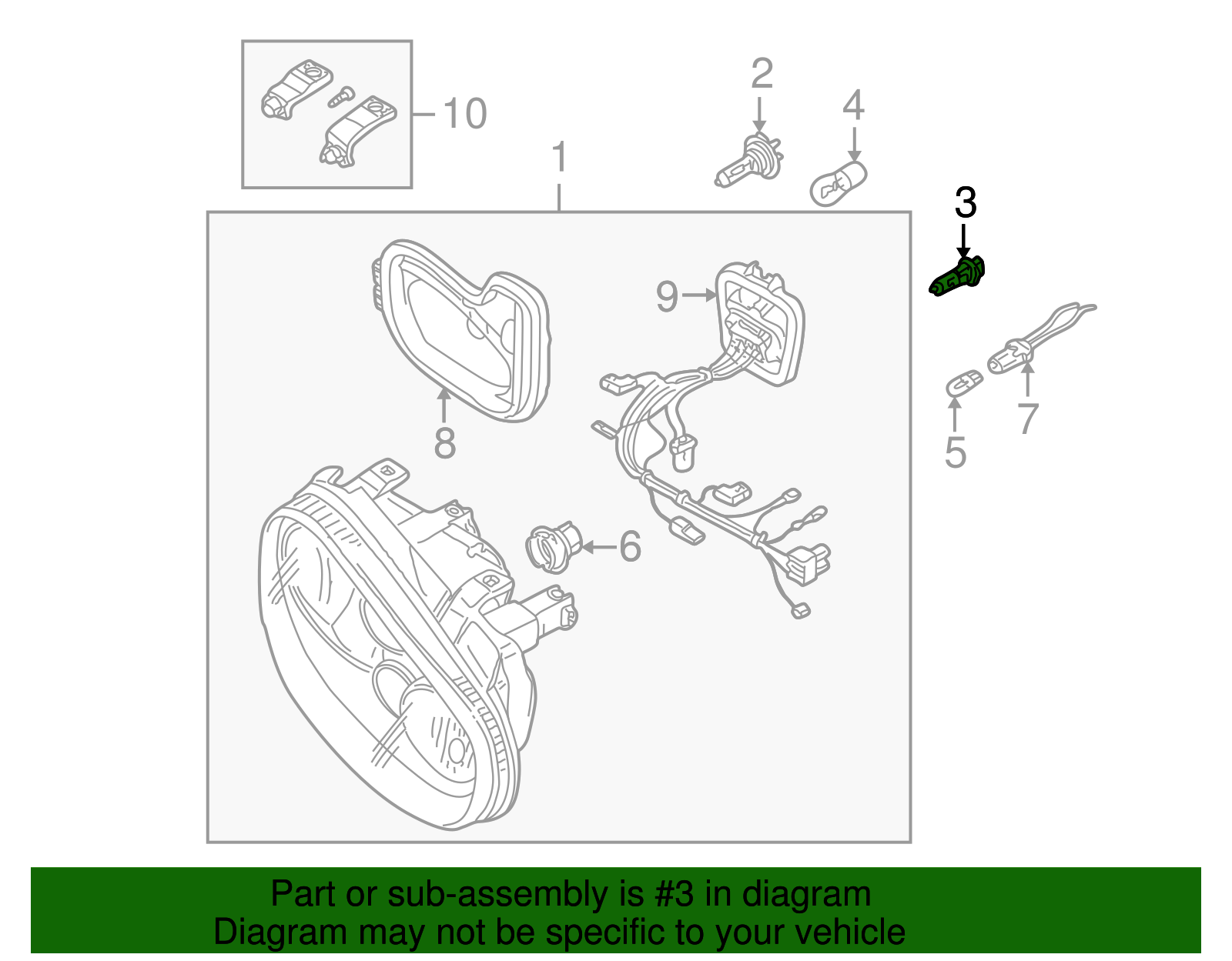 Fog Lamp Bulb - Volkswagen (N-017-762-2)