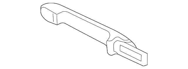 Handle, Outside - Volkswagen (3B0-837-207-G-GRU)