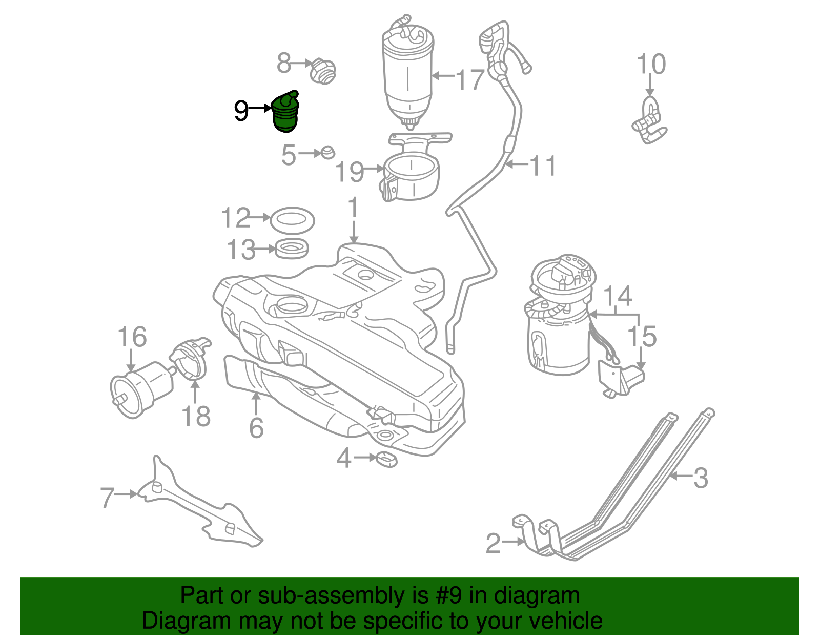 Gravity Valve - Volkswagen (1J0-201-752)