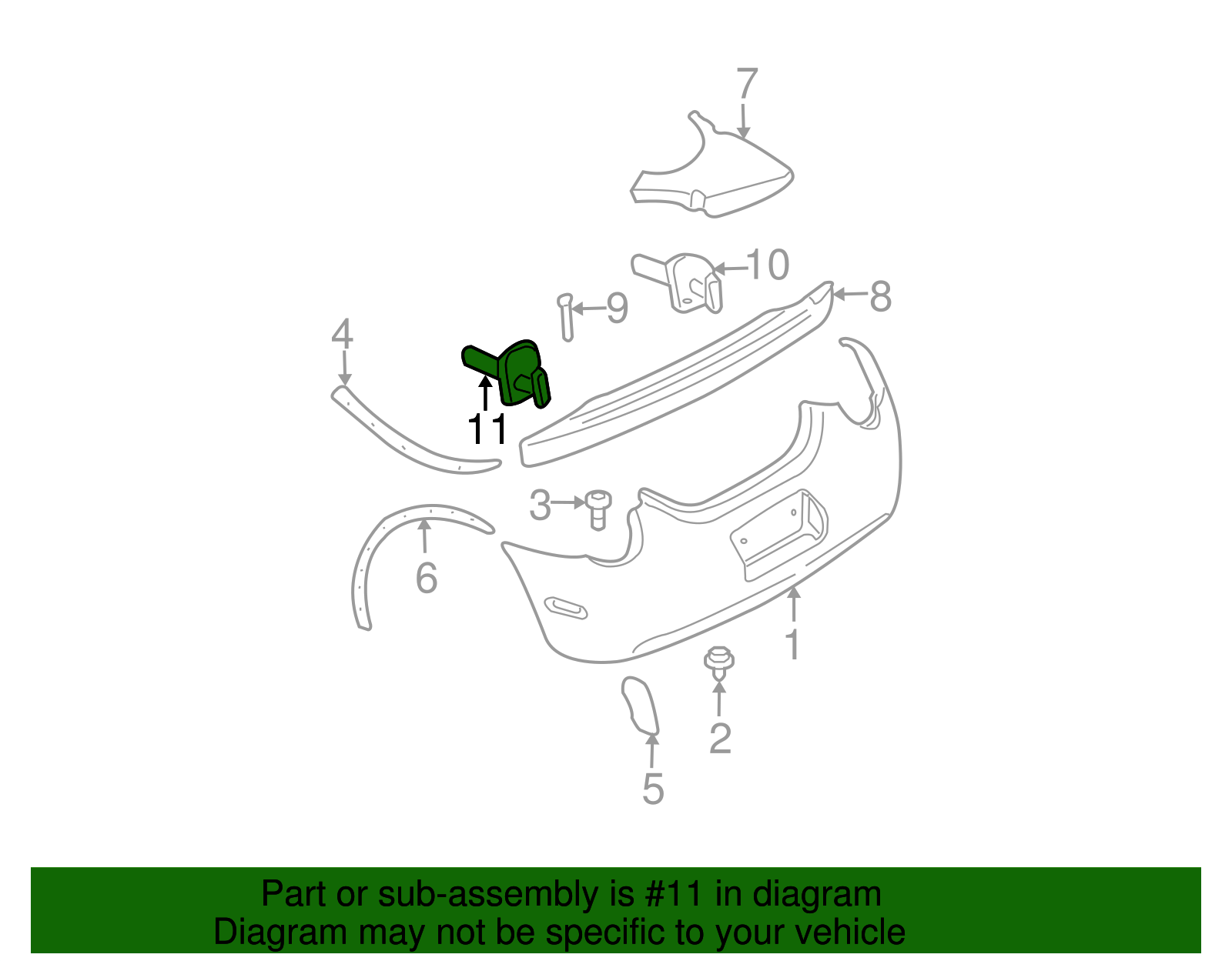 Energy Absorber - Volkswagen (1C0-807-357-D)