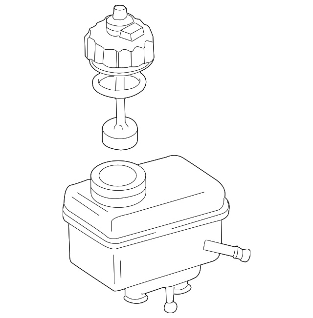 Brake Master Cylinder Reservoir - Volkswagen (1J1-611-301)