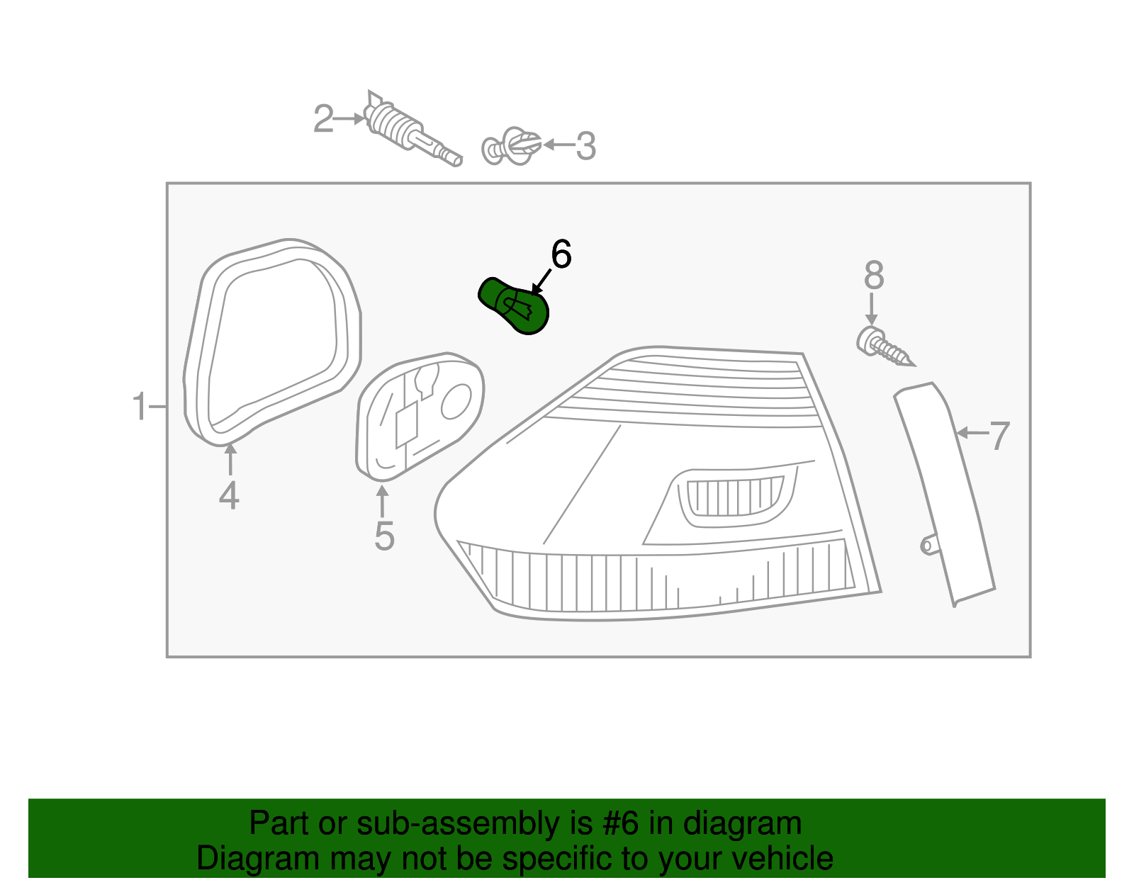 Tail Lamp Bulb - Volkswagen (N-017-732-6)