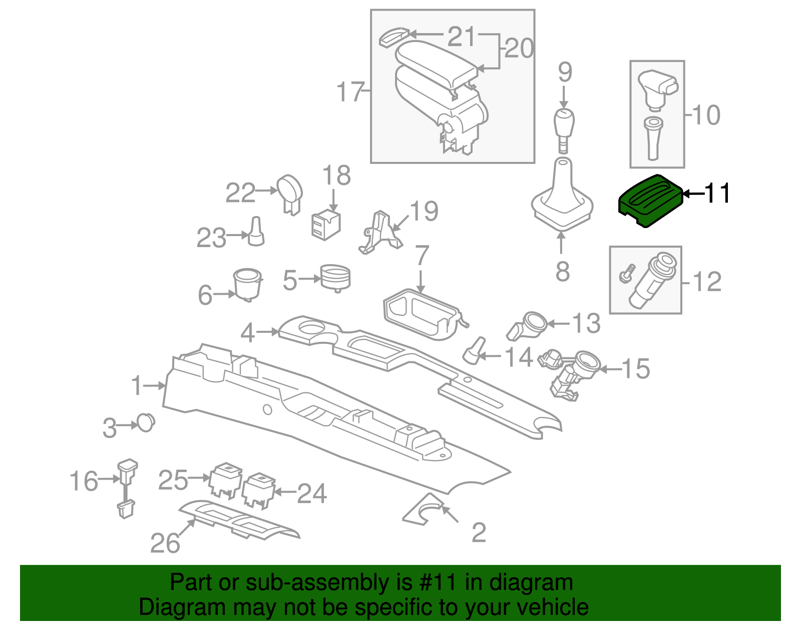 Shift Indicator - Volkswagen (1C1-713-601-A-08H)
