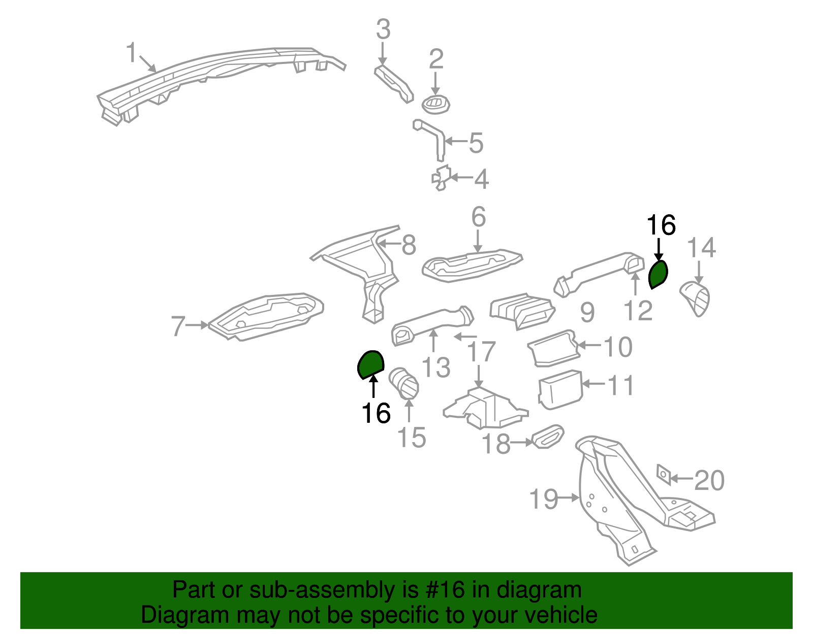 Duct Gasket - Volkswagen (1C0-819-740-A)