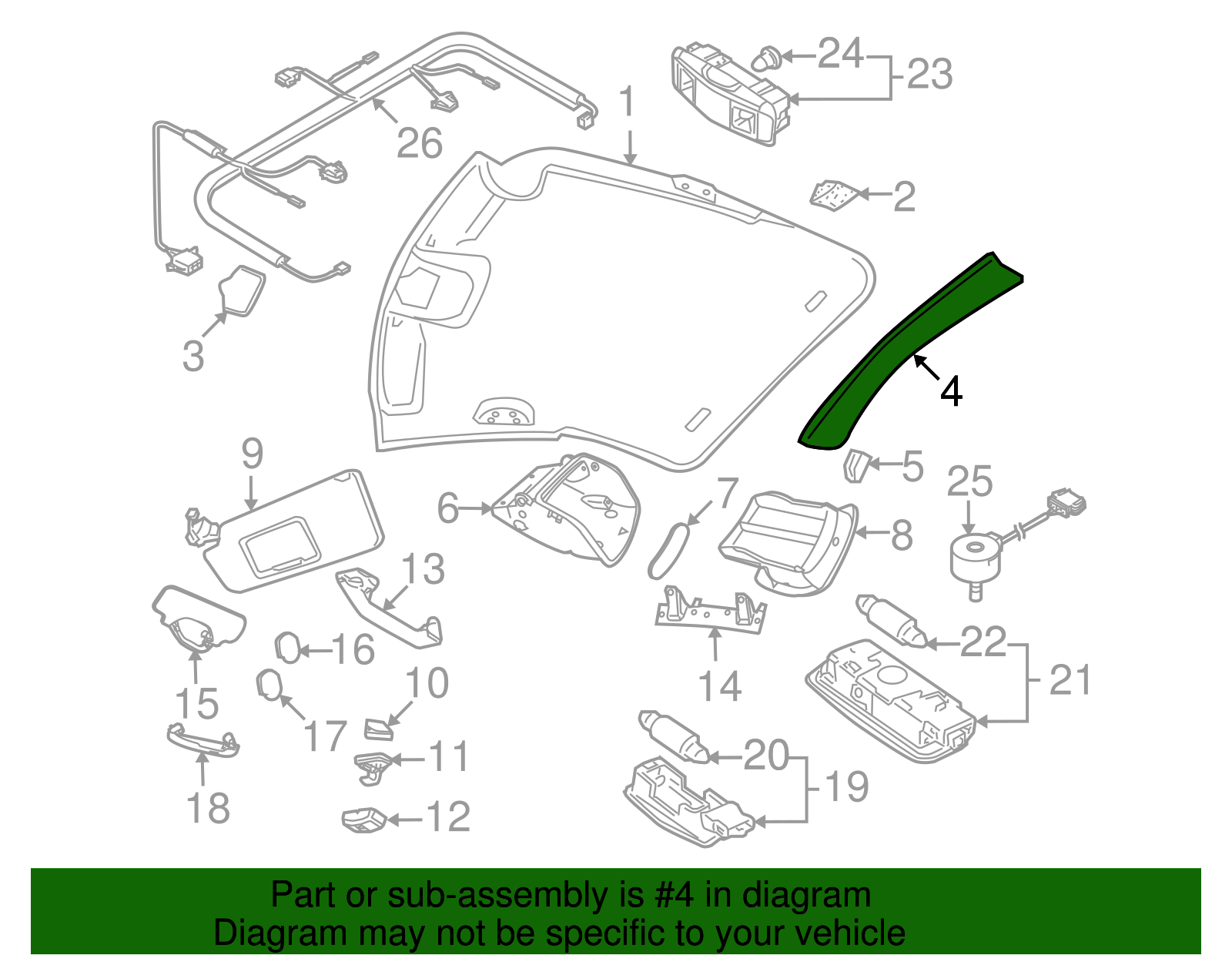 Rear Trim - Volkswagen (1C0-867-617-E-X30)
