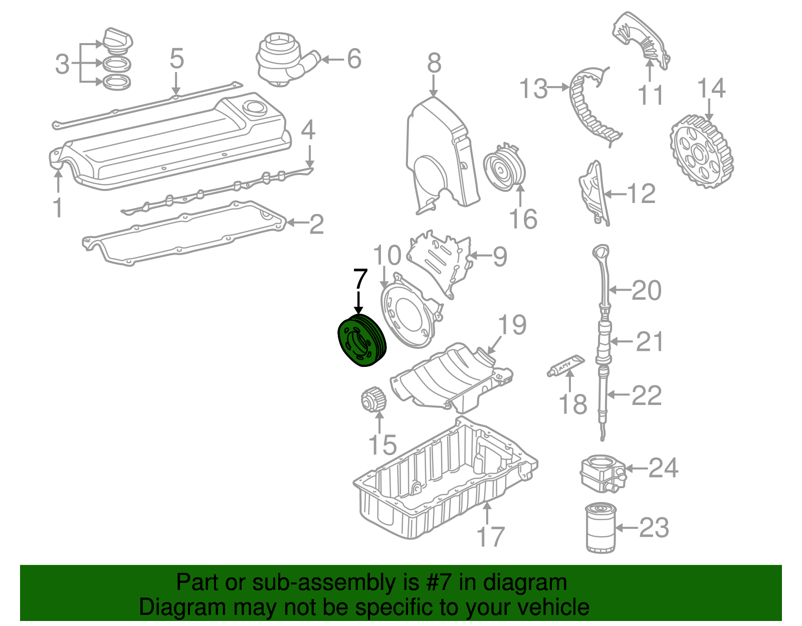 Vibration Damper - Volkswagen (06A-105-243-E)