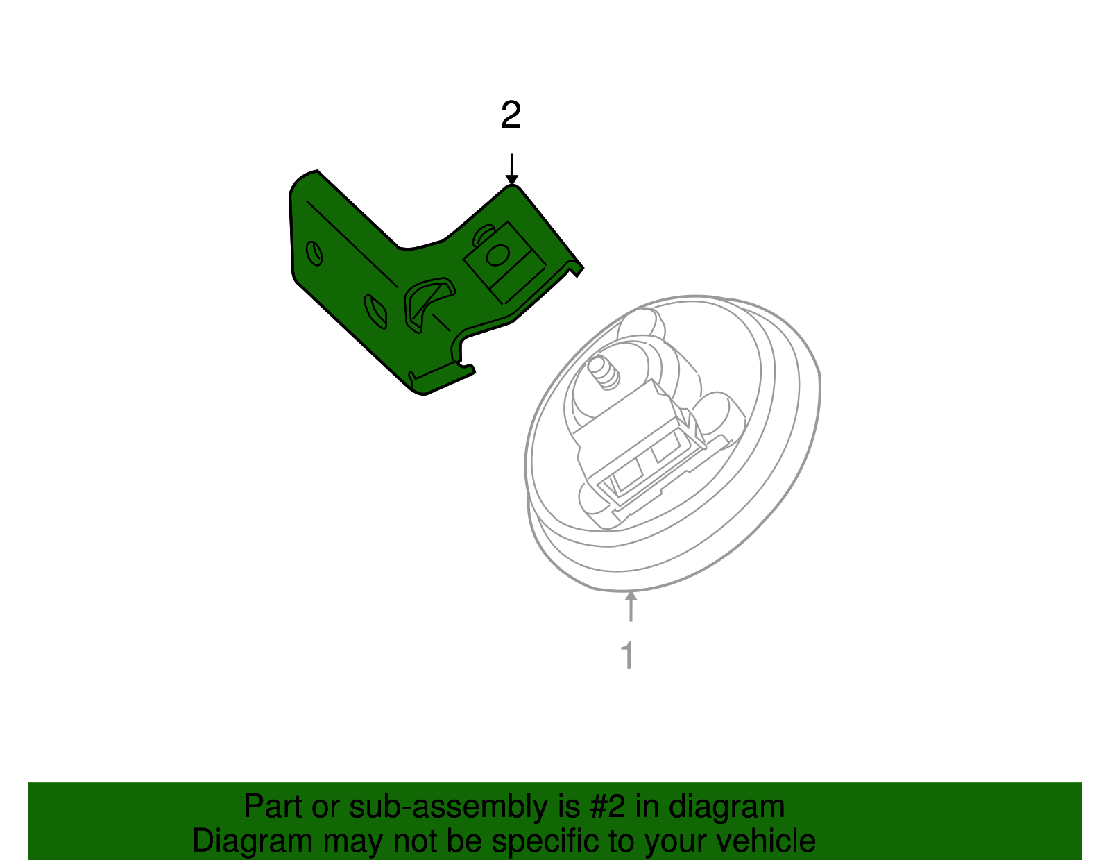 Horn Bracket - Volkswagen (1C0-906-216-B)