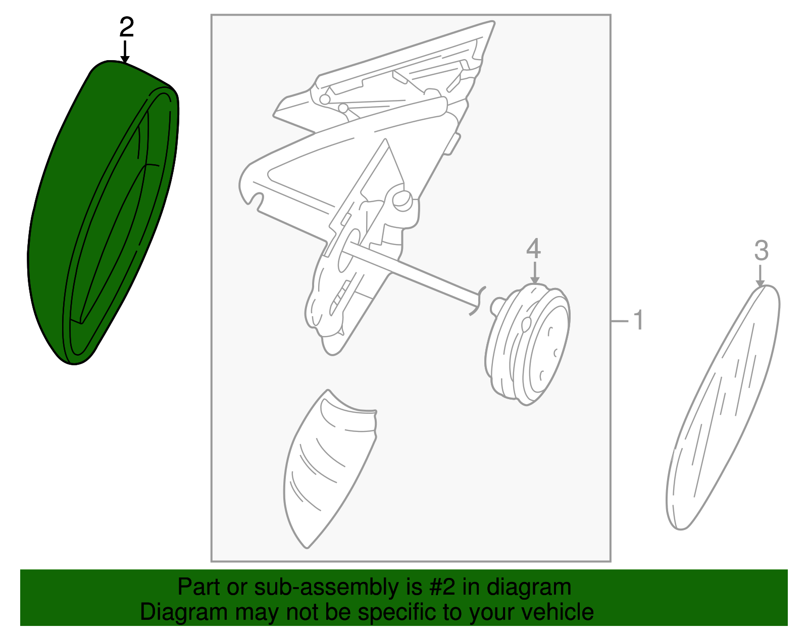 Housing - Volkswagen (3B1-857-538-B-GRU)