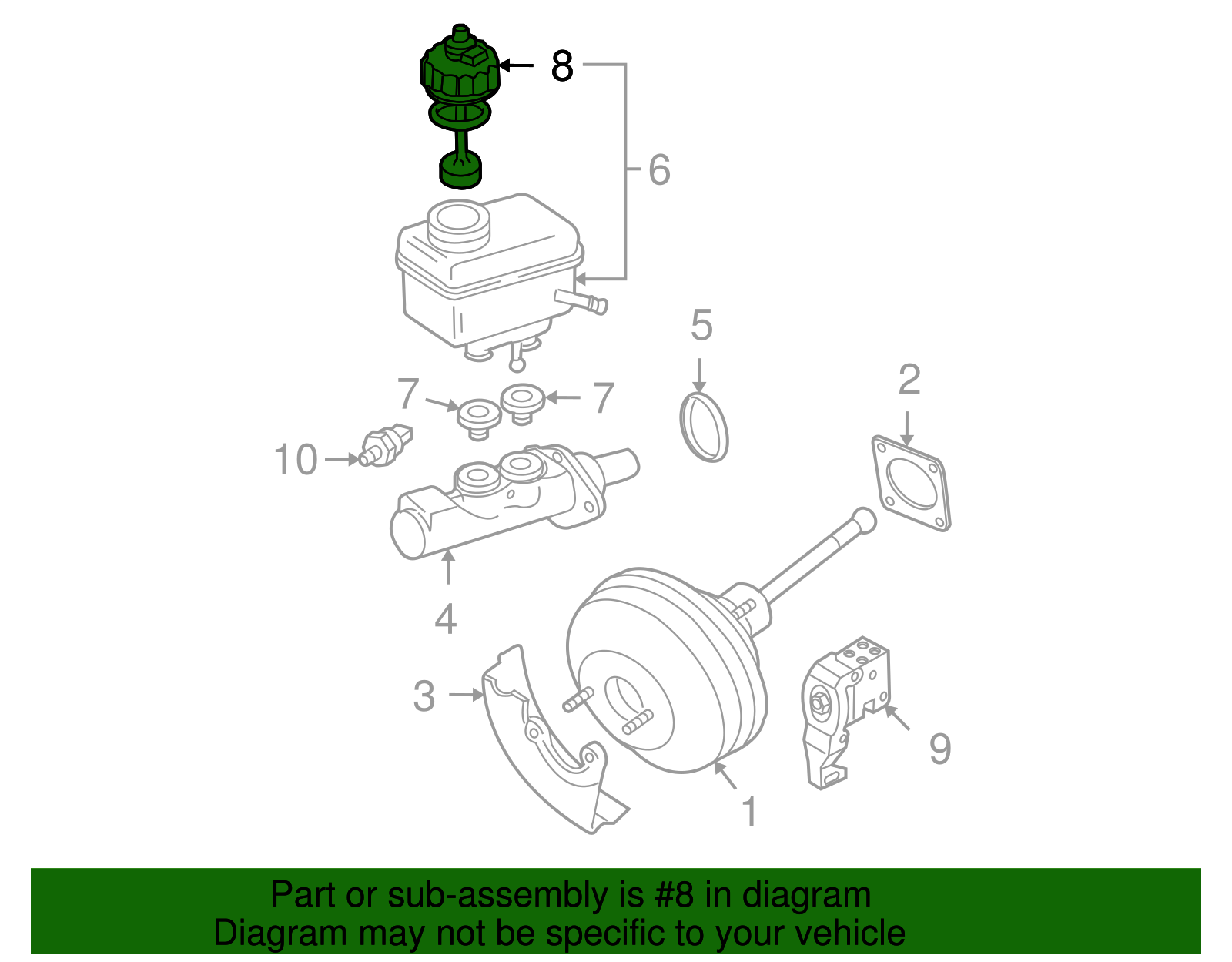Reservoir Cap - Volkswagen (1J1-611-349)