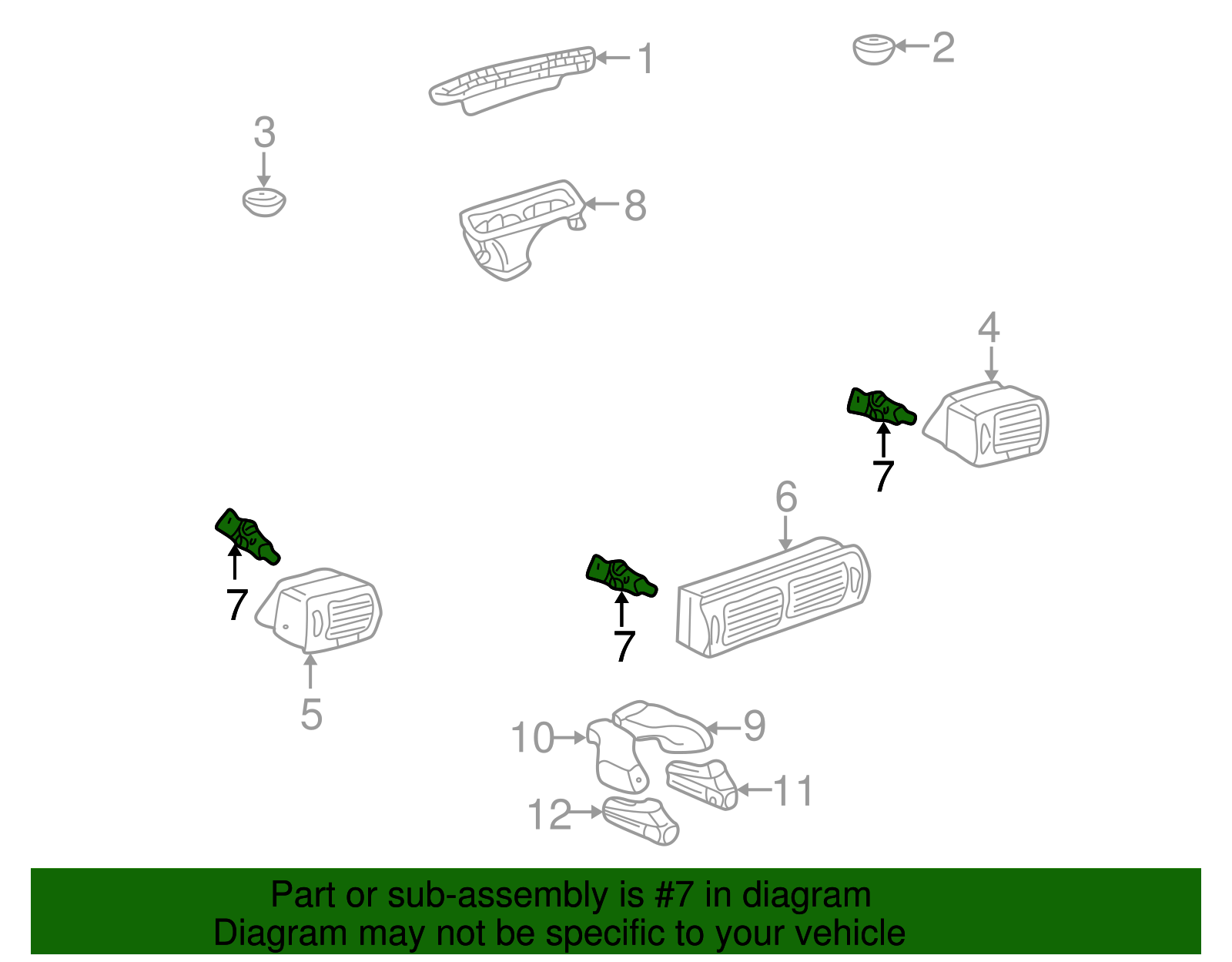 Bulb & Retainer - Volkswagen (3B0-919-243-B)