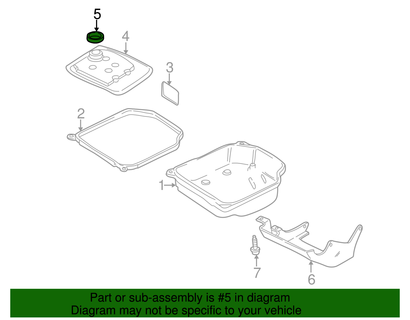 Transmission Filter Gasket - Volkswagen (01M-325-443)