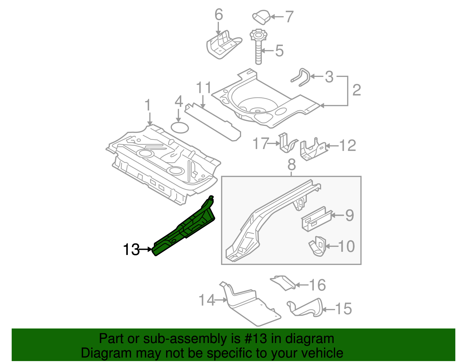 Mount Bracket Extension - Volkswagen (1J0-813-120-B)