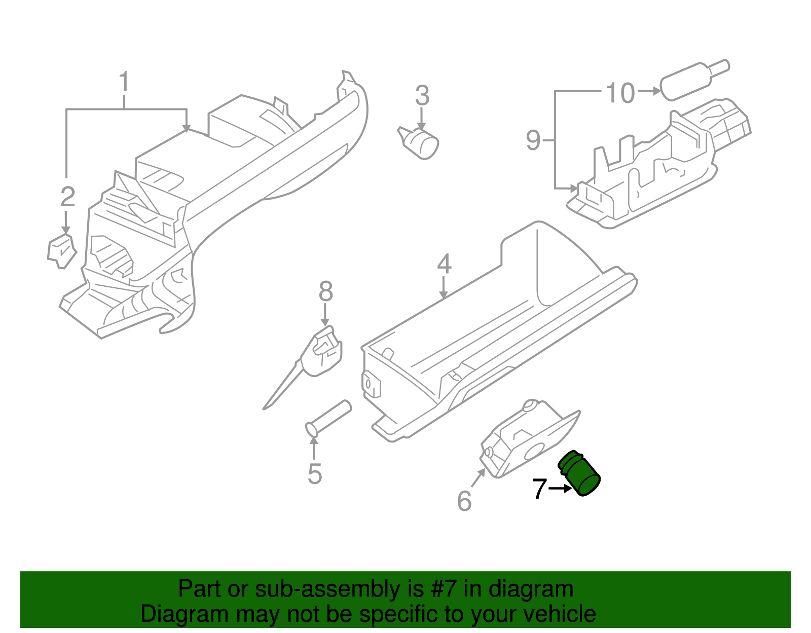Lock Cylinder - Volkswagen (107-857-113-JC)