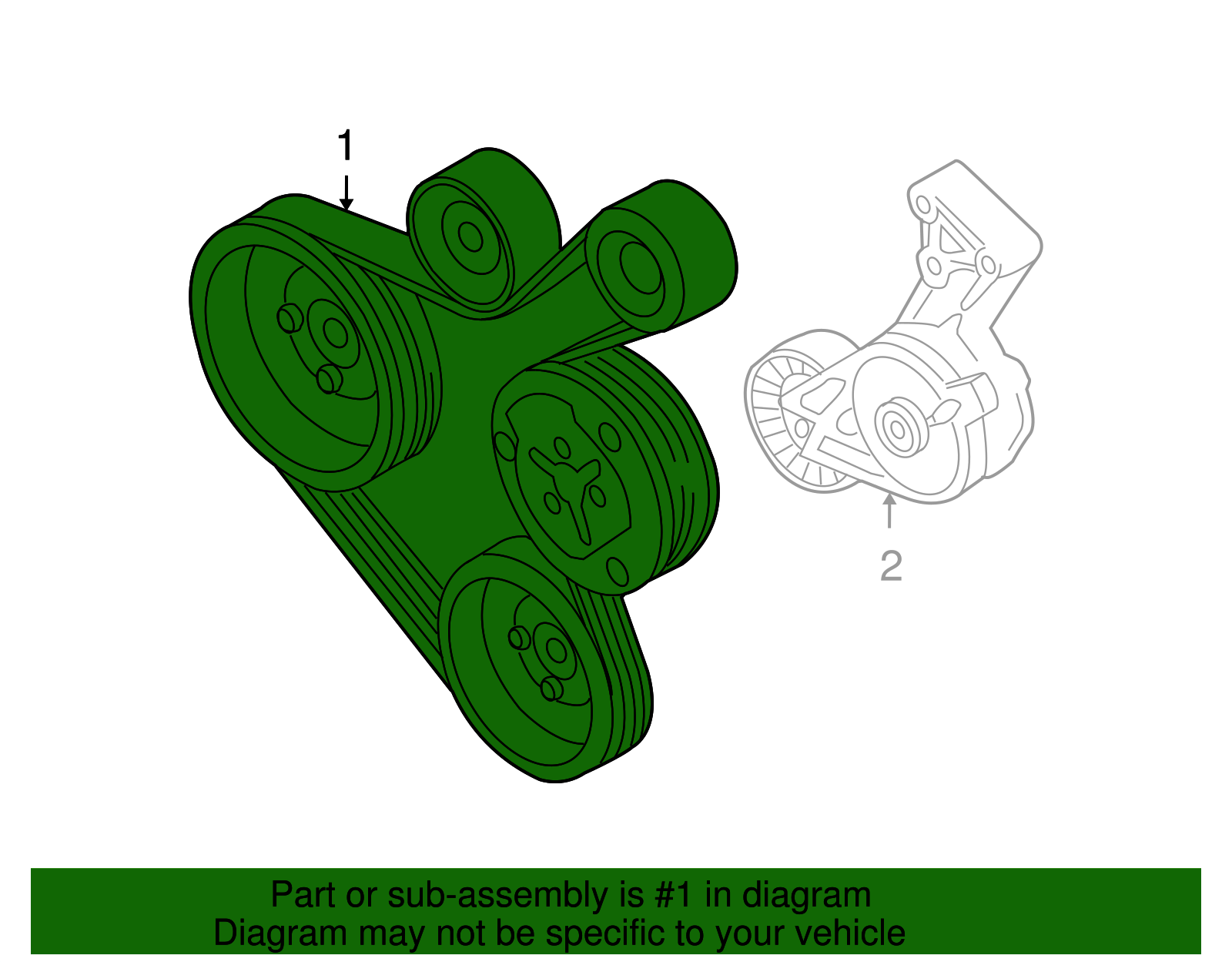Serpentine Belt - Volkswagen (06A-260-849-B)
