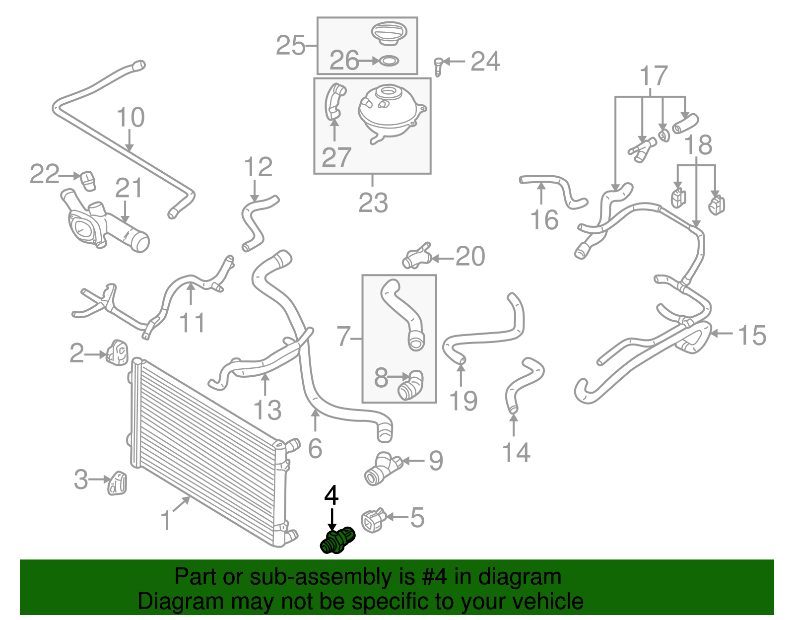 Engine Cooling Fan Switch - Volkswagen (1H0-959-481-B)