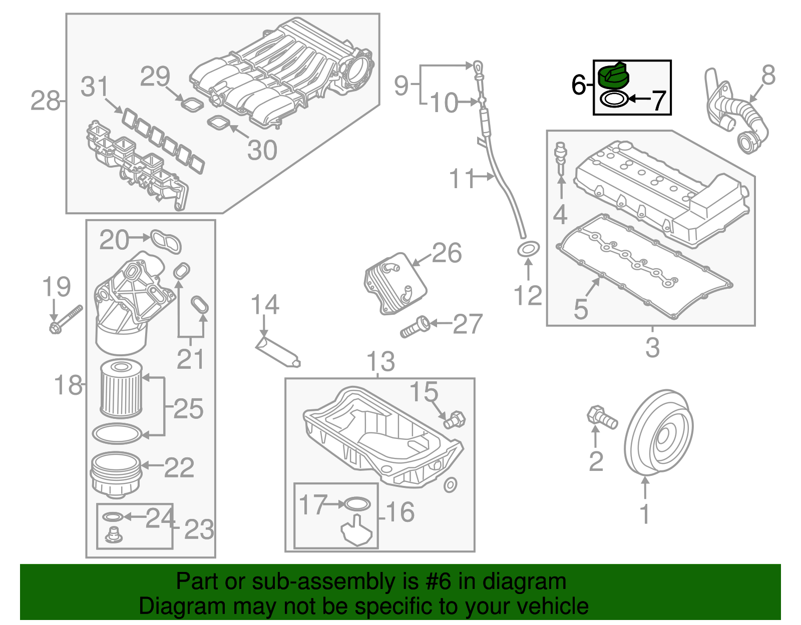 Cap - Volkswagen (06B-103-485-C)