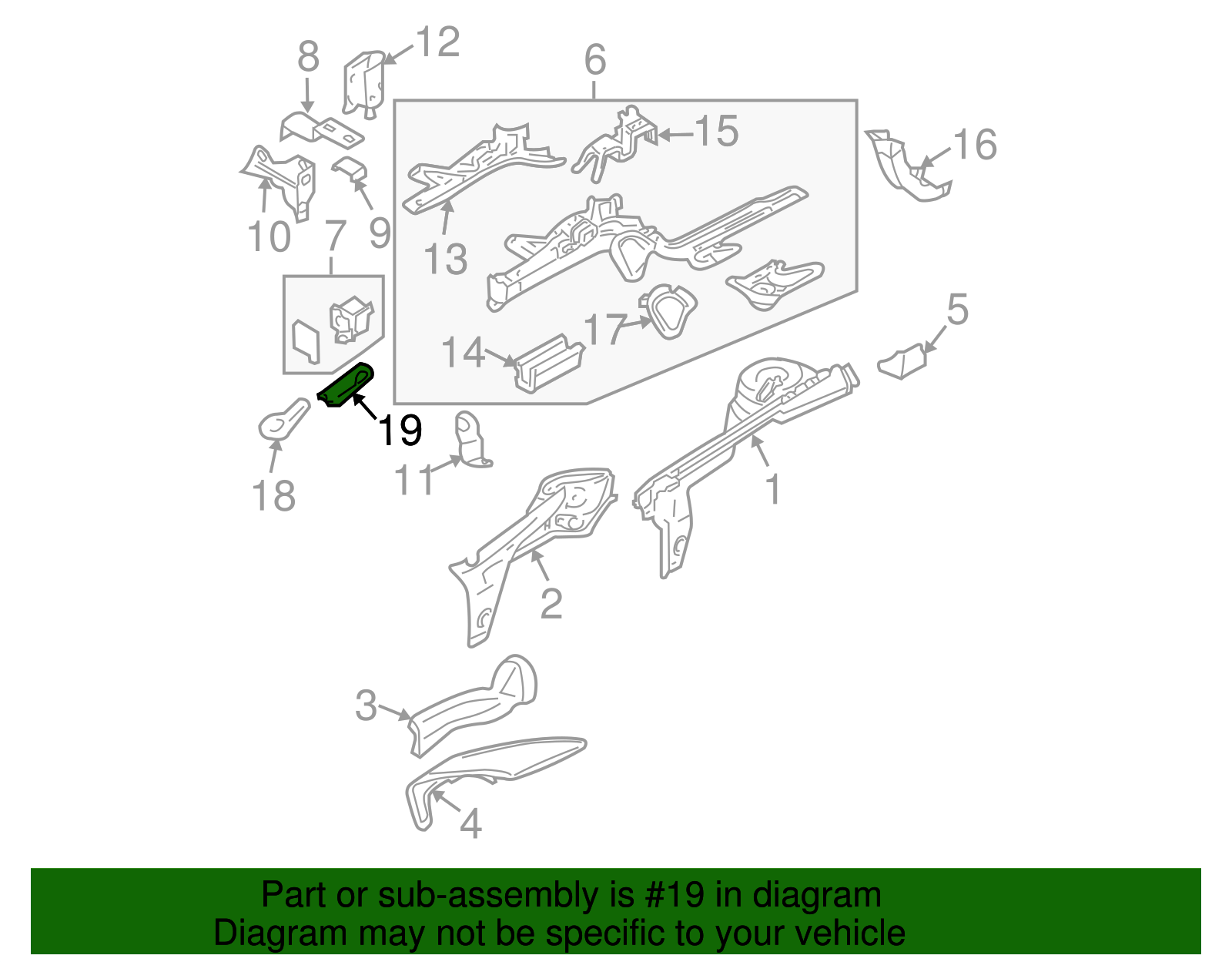 Tow Eye Bracket - Volkswagen (1C0-804-387)