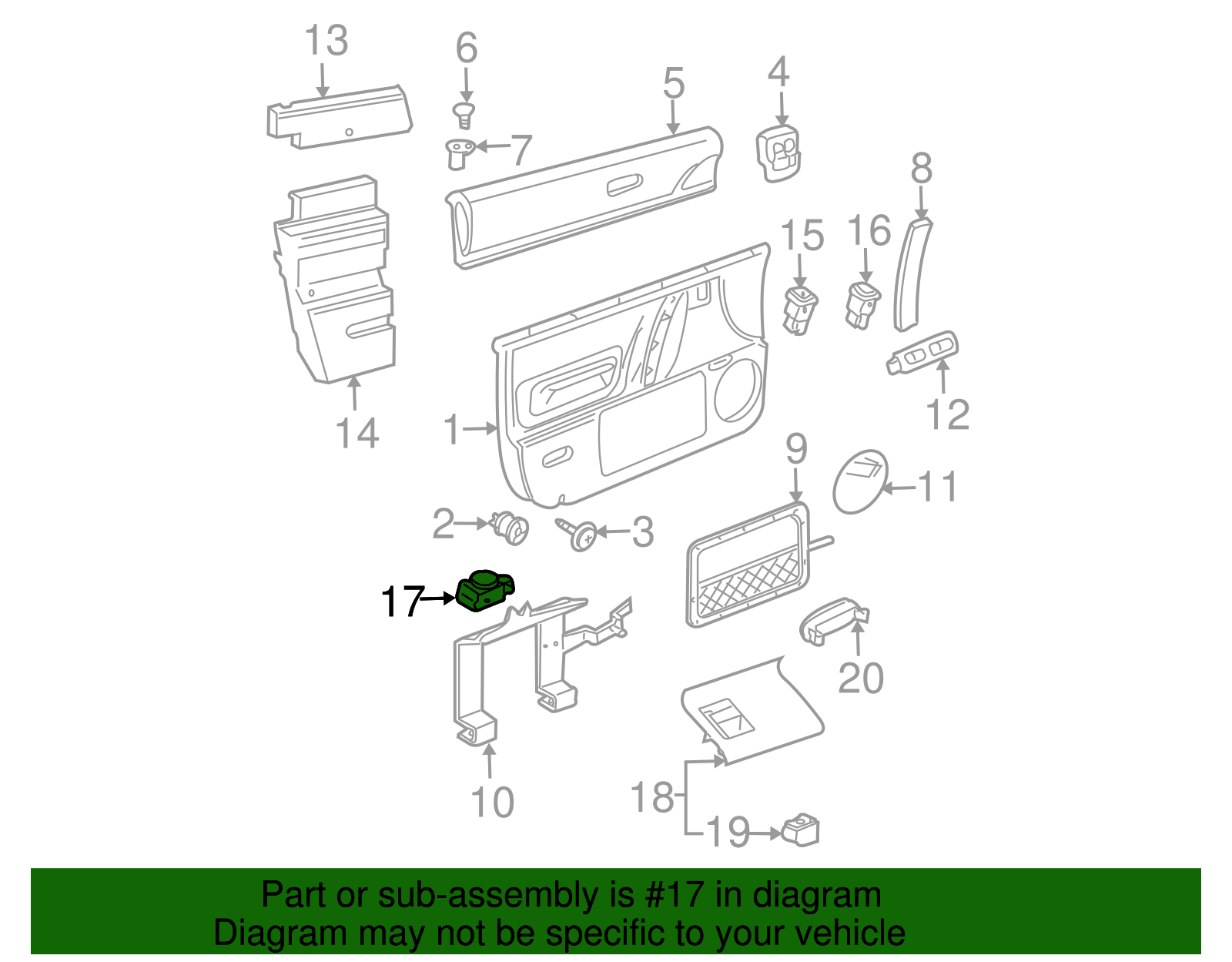 Mirror Switch - Volkswagen (1J1-959-565-E-01C)