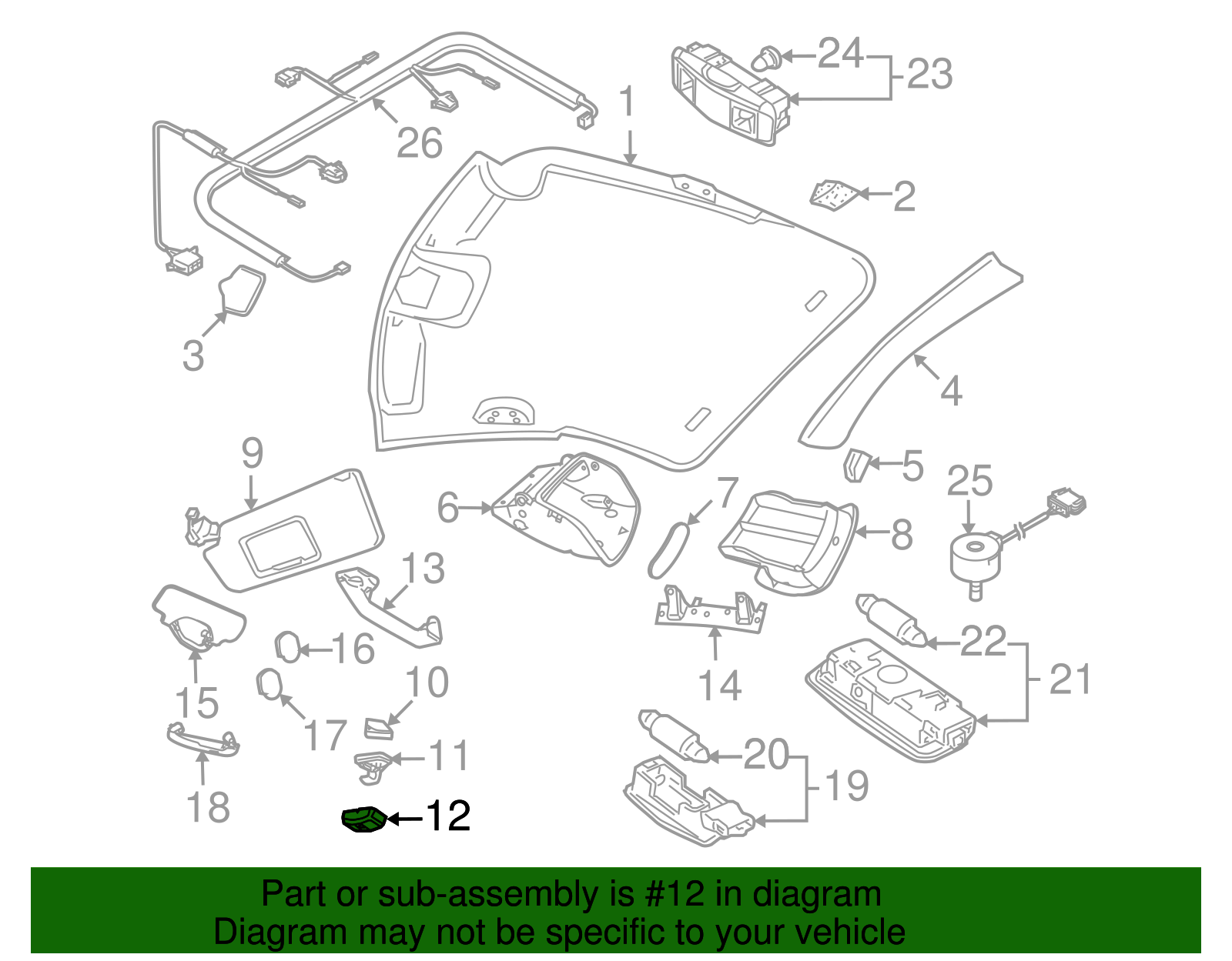 Bracket Cap - Volkswagen (1C0-857-563-3PT)