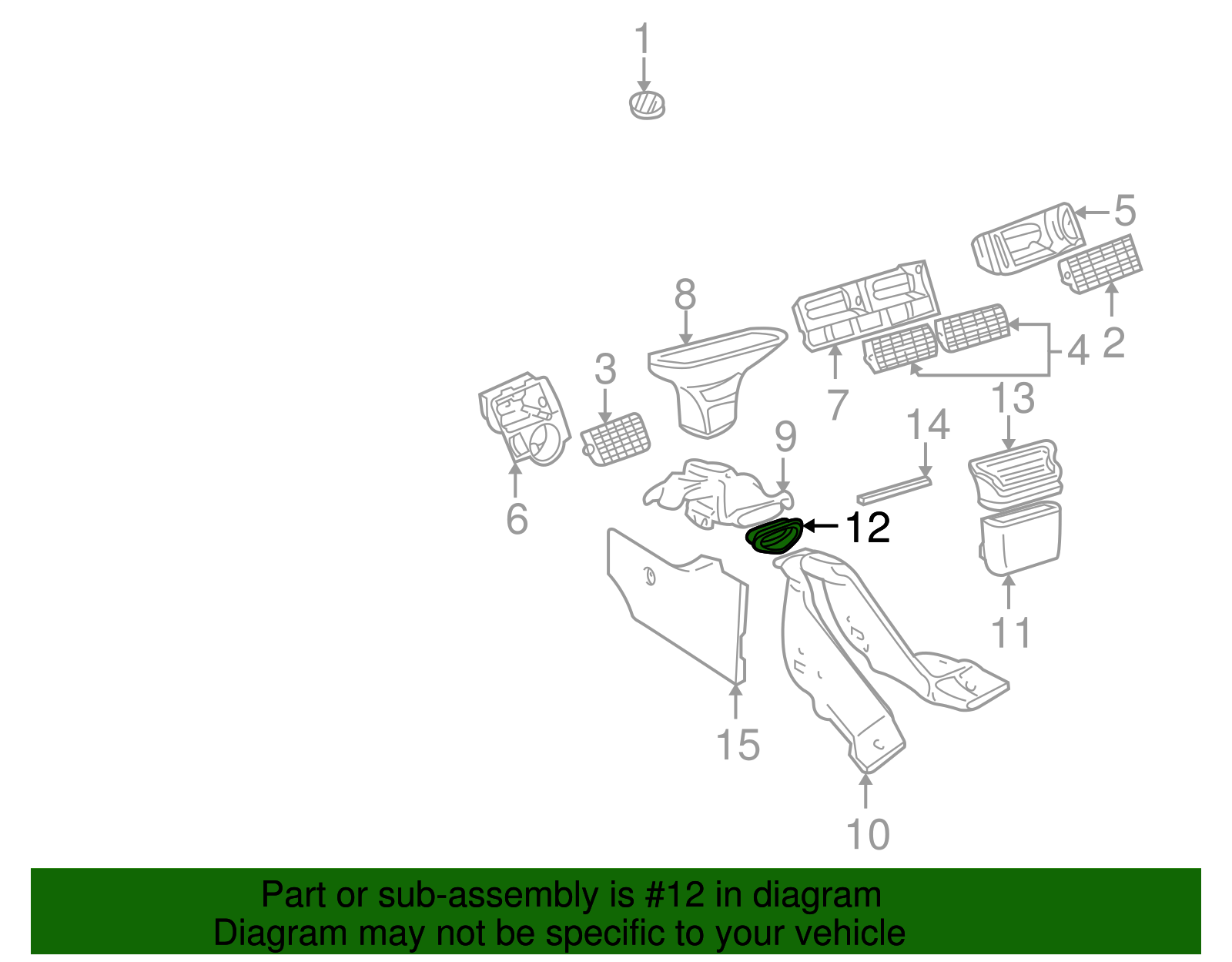 Duct Connector - Volkswagen (1J0-815-825-A)