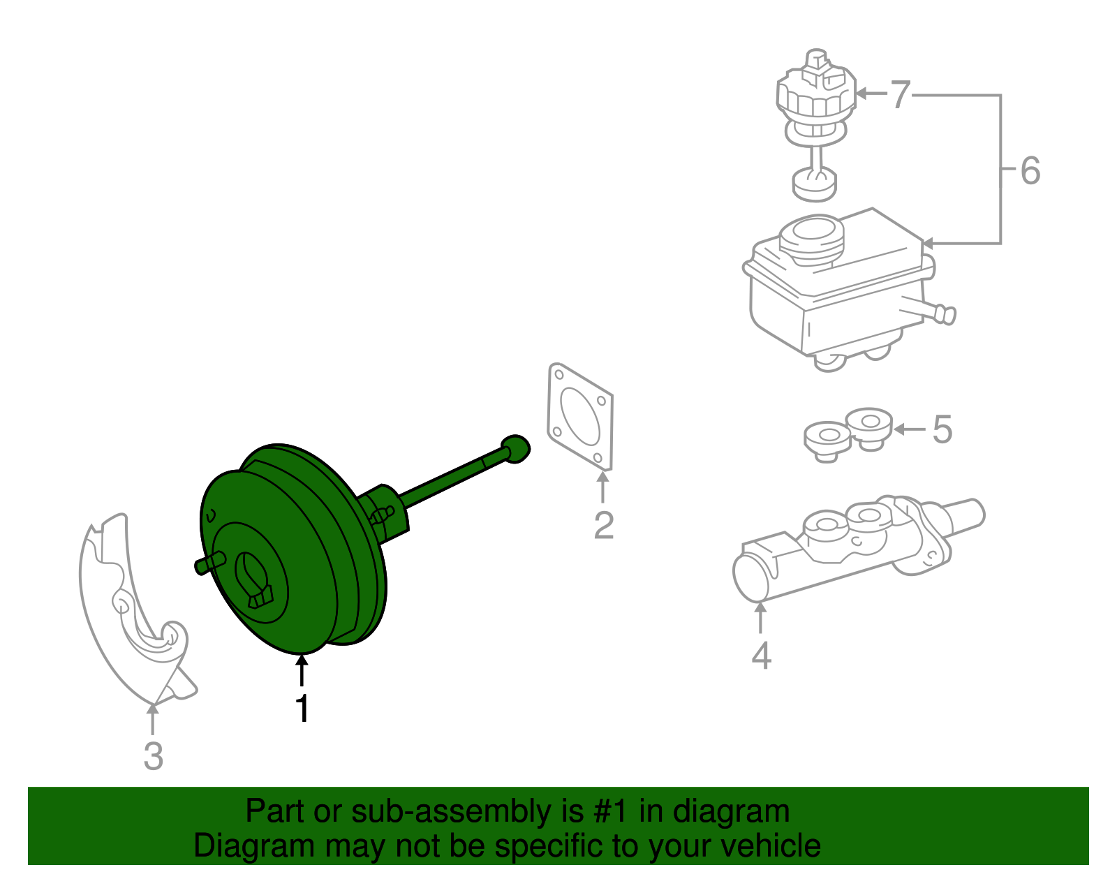 Booster Assembly - Volkswagen (1J1-614-106-E)