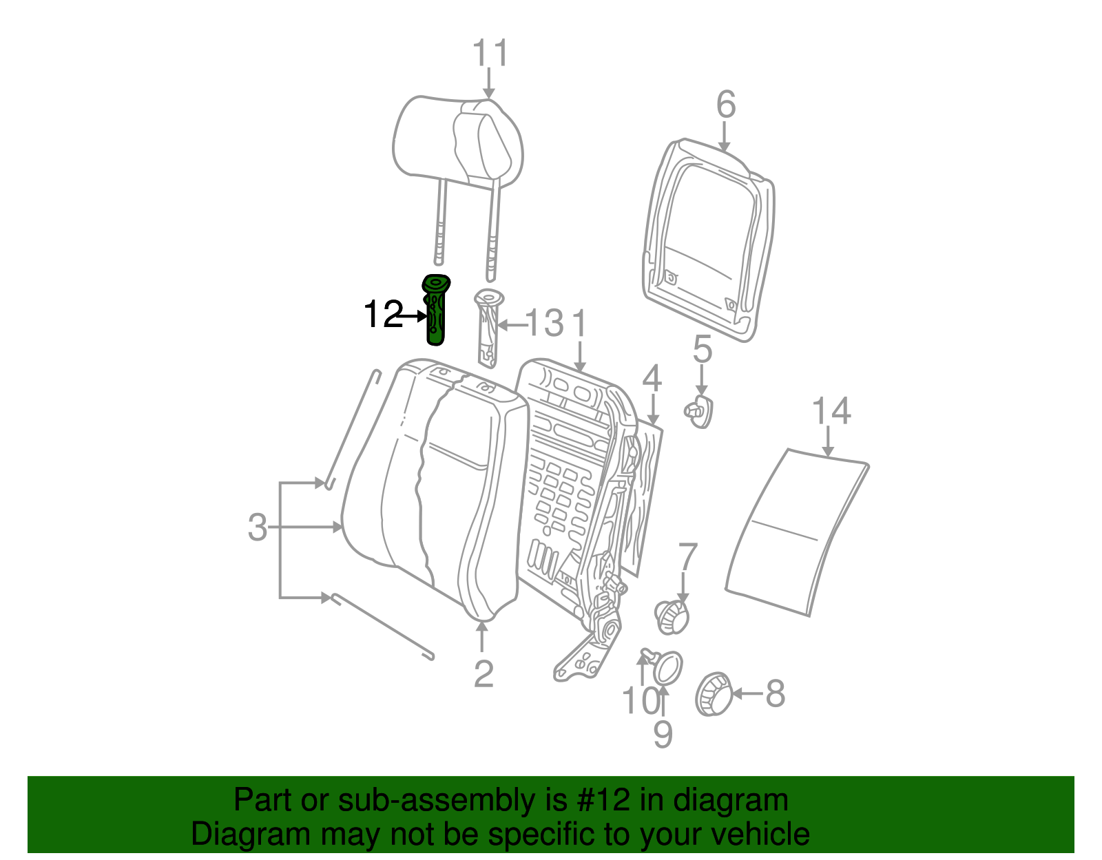 Headrest Guide - Volkswagen (3B0-881-920-U71)