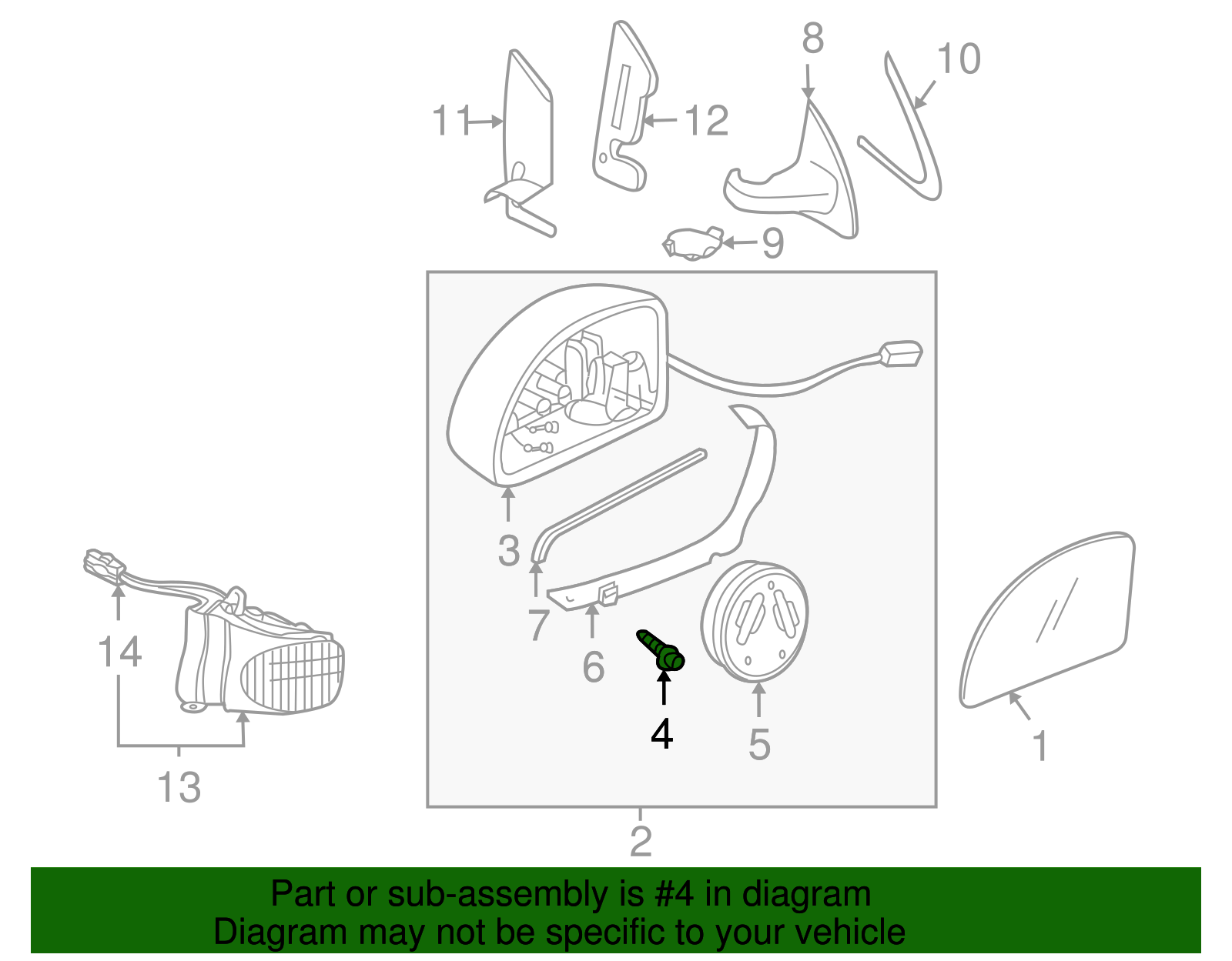 Door Mirror Housing Bolt - Volkswagen (N-101-961-03)