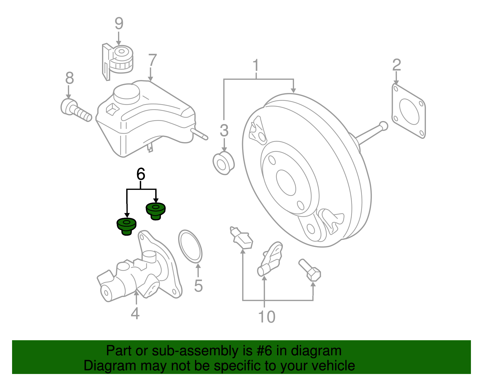 Master Cylinder Plug - Volkswagen (357-611-817)