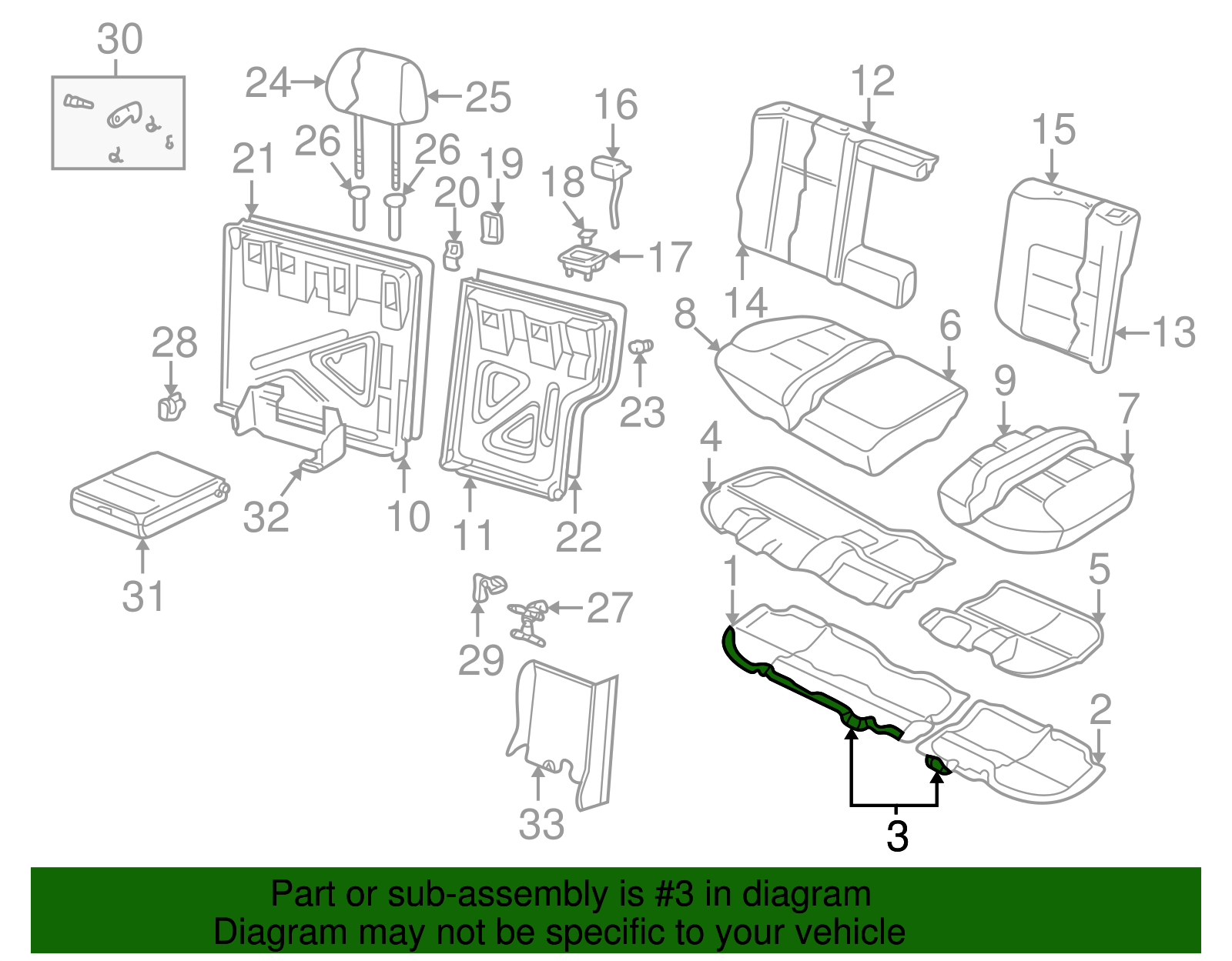 Pull Strap - Volkswagen (1J0-885-093)