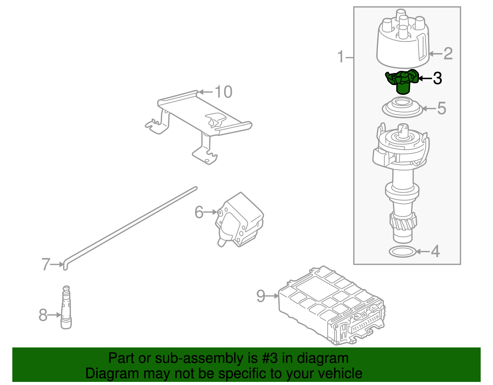 Distributor Rotor - Volkswagen (052-905-225-C)
