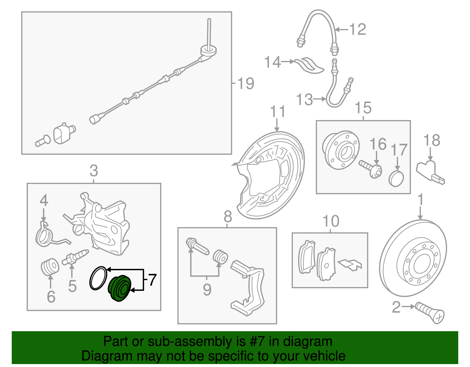 Disc Brake Caliper Seal Kit - Volkswagen (8D0-698-671)