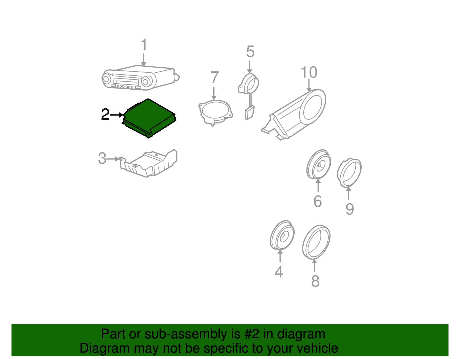 Radio Amplifier - Volkswagen (1C0-035-456-F)
